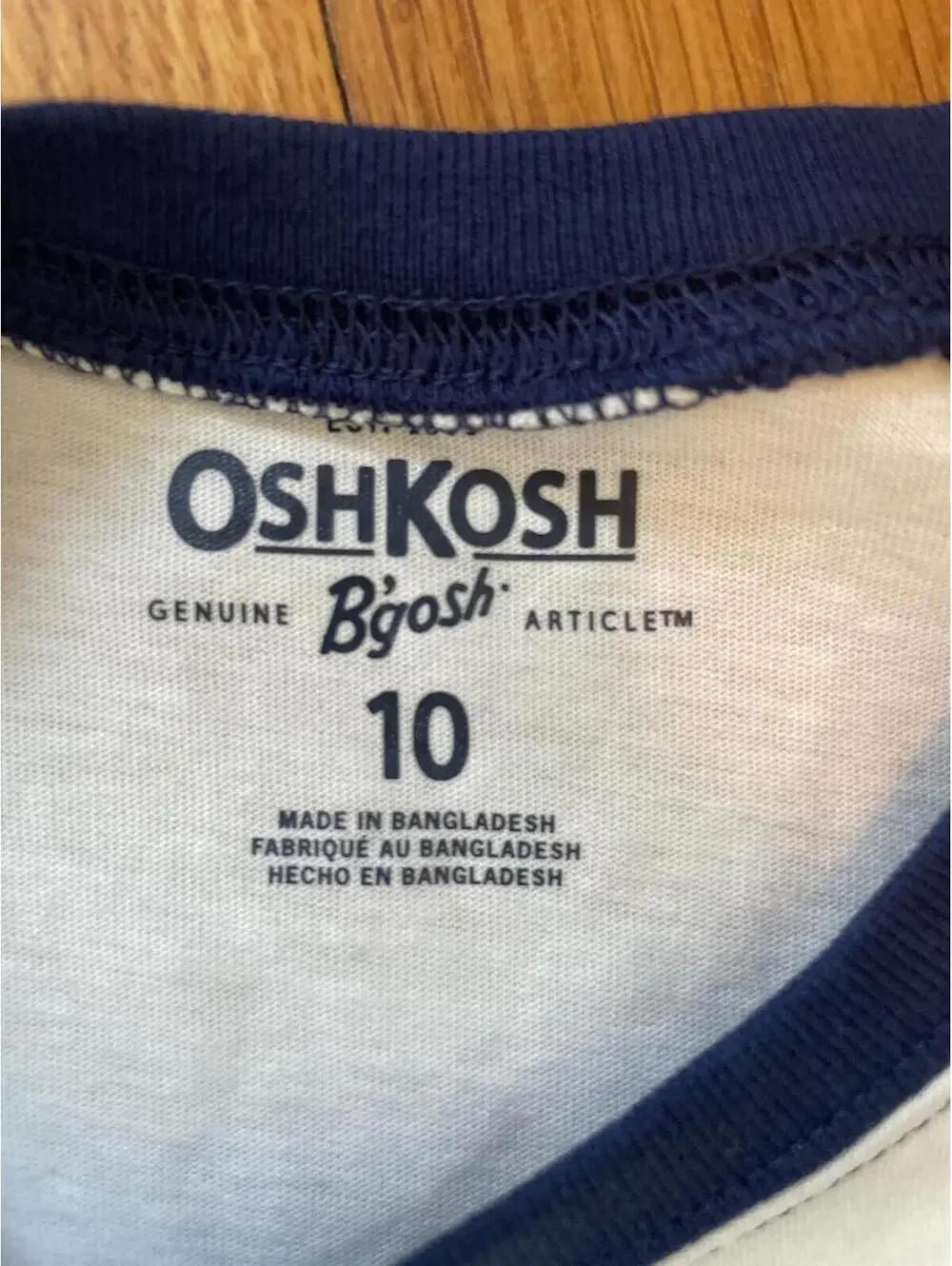 Boys Osh Kosh B'Gosh Legend Raglan Football T-Shirt Size 10 Holograph New